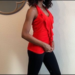 Summer Fun Red Halter Top